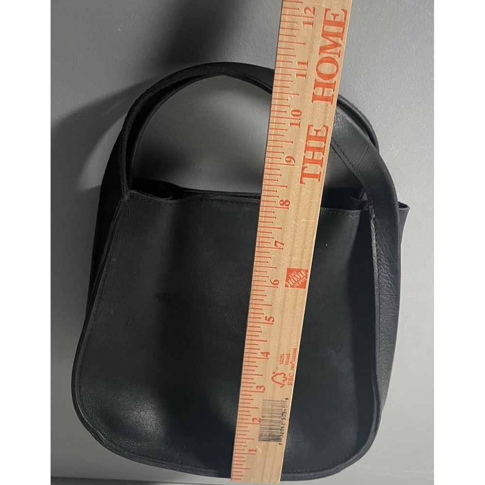 MADEWELL Open Top Black Leather Small Tote Bag - Picture 7 of 13